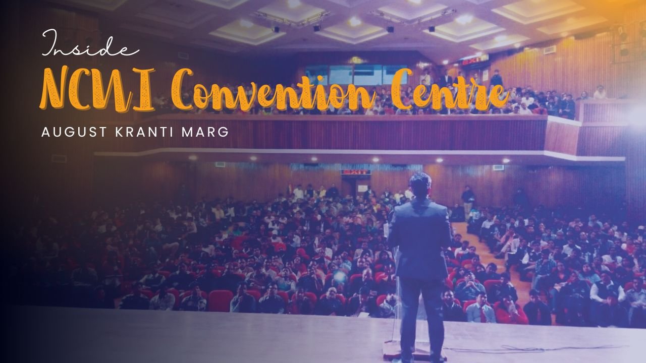 Inside NCUI Convention Centre August Kranti Marg