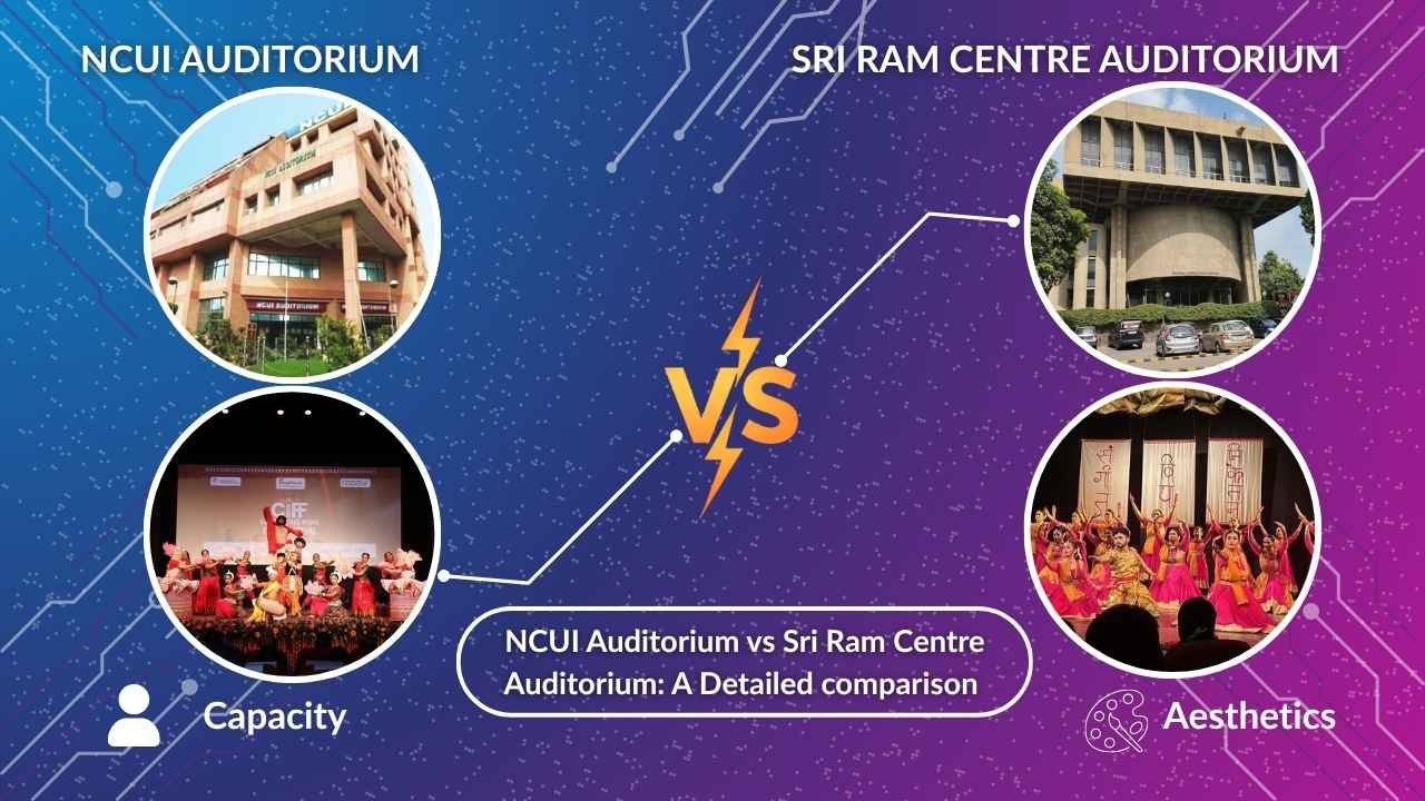 NCUI Auditorium vs. Sri Ram Centre Auditorium A Detailed Comparison