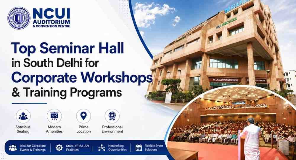 Top Seminar Hall in South Delhi for Corporate Workshops & Training Programs